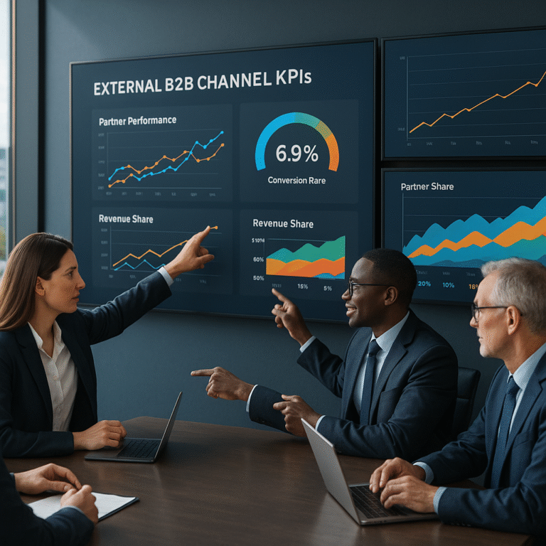 Grafik zu externen Channel-KPIs für Partner-Ökosysteme und Umsatzsteuerung