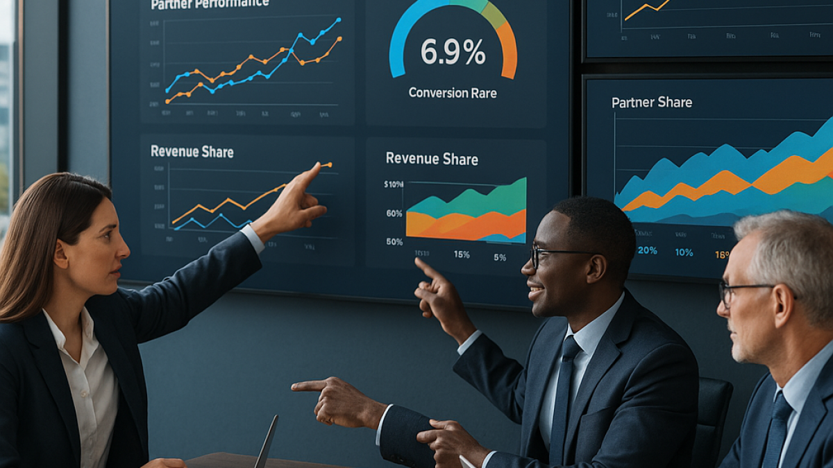 Grafik zu externen Channel-KPIs für Partner-Ökosysteme und Umsatzsteuerung